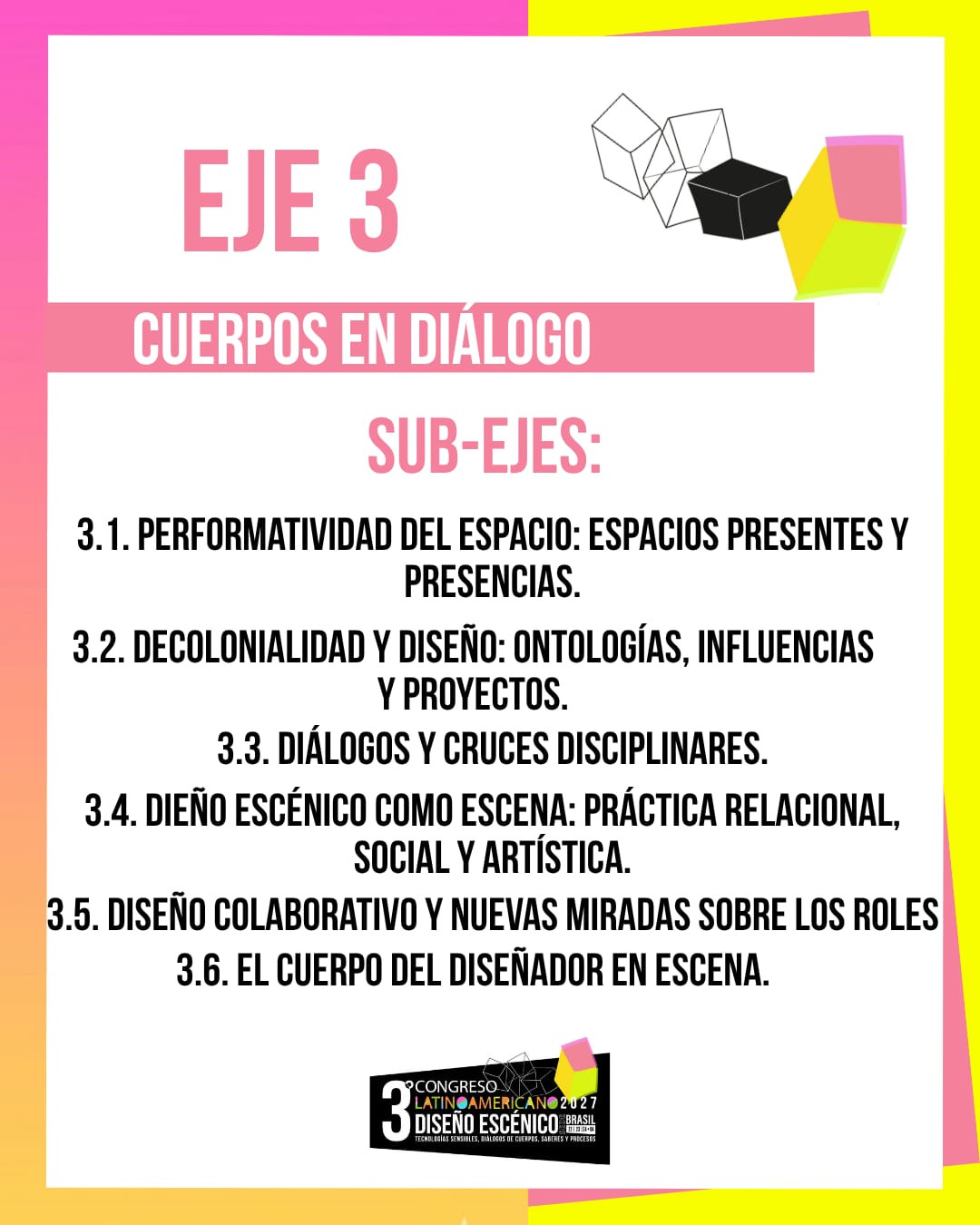 EJES TEMÁTICOS DE LAS PONENCIAS